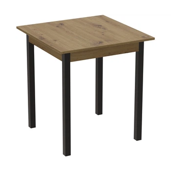 Стол кухонный Ferrum-decor Диего 75x90x90 Черный ДСП Дуб Артизан 16мм (FRD-105721)