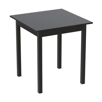 Стіл кухонний Ferrum-decor Агата 75x80x80 Чорний ДСП Сосна Кембра 16мм (FRD-105680)