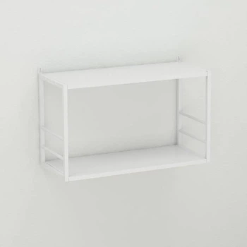 Книжкова полиця універсальна Ferrum-decor Стім 1 38x63x26 білий ДСП Біле 16мм (FRD-104091)