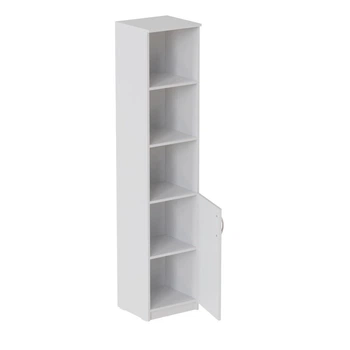 Пенал Анжело Ferrum-decor на 4 полиці з 1 дверима 1900x400x380 ДСП Біле 16 мм (FRD-104911)