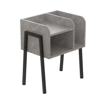 Тумба модульна Ferrum-decor Амелі 540x450x320 метал Чорний ДСП Бетон 16 мм (FRD-103010)