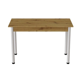Стол кухонный Ferrum-decor Бенита 75x120x60 Белый ДСП Дуб Артизан 16мм (FRD-105687)