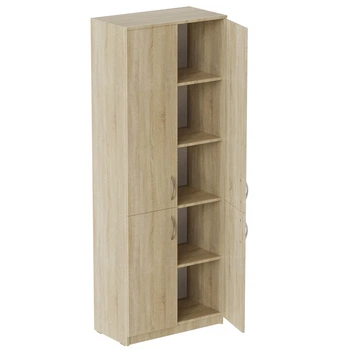 Шкаф Анжело Ferrum-decor на 5 полок с 4 дверями 1900x700x380 ДСП Дуб Сонома 16 мм (FRD-105040)