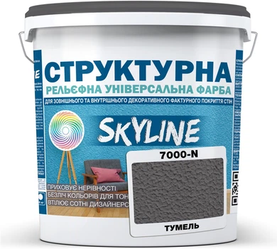 Фарба кольорова структурна SkyLine 7000-N 24 кг Тумель (4821044022232)