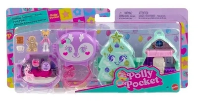 Ігровий набір Mattel Polly Pocket Різдвяний компактний JGM53 (0194735317660)