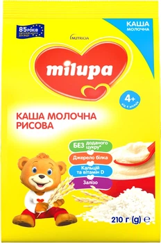 Молочна каша Milupa Рисова 210г (5900852931178)