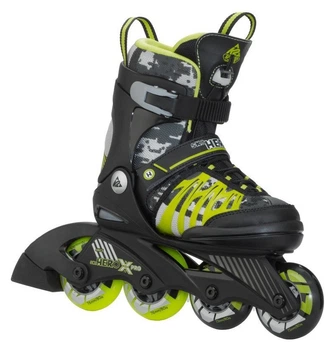 Роликові коньки дитячі K2 SK8 HERO X PRO L (35-40) 220-255мм Black/lime (3050208) O (220-255мм)