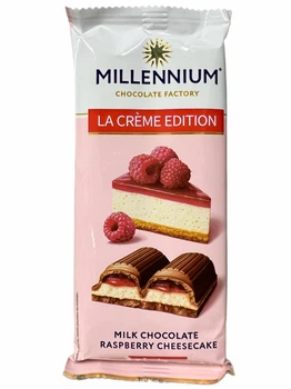 Молочний шоколад Millennium La Crème Edition Raspberry Cheesecake Малина Чізкейк 90 г