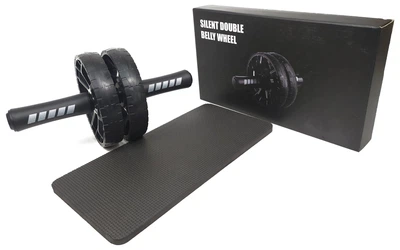 Ролик для пресу EasyFit BLM подвійний чорний (EFIT_EF-1356)