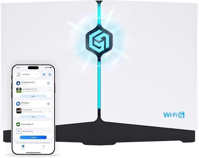 Игровой Wi-Fi 6 роутер HYPEREV Booster AX3000 – ультранизкий пинг до 10 мс, высокоскоростной маршрутизатор для гейминга, стриминг.