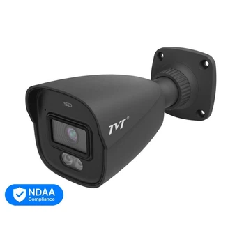 IP-відеокамера 4MP TVT TD-9441S4L-A(D-PE-AW2) Black f-2.8mm, ІЧ+LED-підсвічування, з мікрофоном