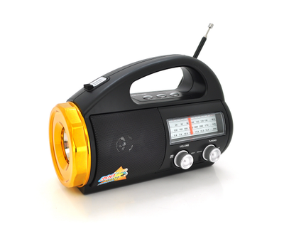 Радіоприймач GOLON RX-710BT, FM радіо, Вхід microSD, USB, AUX, корпус пластмас, Black, BOX