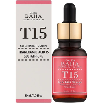 Освітлююча сироватка з транексамовою кислотою Cos De BAHA T15 Serum 30 мл (8809240319451)