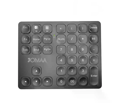 JOMAA Беспроводная Bluetooth цифровая клавиатура (Numeric Keypad) — аккумуляторная для ноутбуков Windows и MacBook