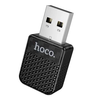 Автомобільний бездротовий адаптер Hoco HU3 Tony Car CarPlay з перехідником USB на Type-C, Black