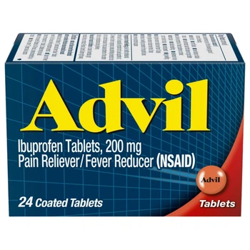 Знеболювальні таблетки Advil Адвіл 200 мг (24 шт)