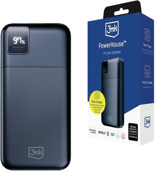 Powerbank 3MK PowerHouse 20000 mAh QC.3.0 22.5W PD 20W Black (5903108527224)