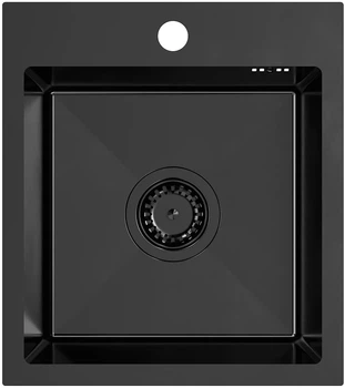 Zlew kuchenny Kernau KSSE 40 1B + Bateria kuchenna Kernau KWT 40 Elastic Dark Inox