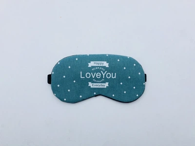 Маска для сну з охолоджувальним ефектом гелевою вставкою Love You Green
