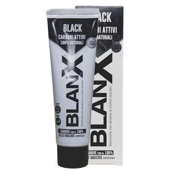 Зубна паста відбілююча BLANX dent.black carb.att. 75 мл.