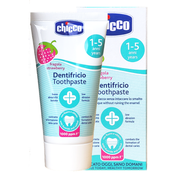 Зубна паста дитяча 1-5 років CHICCO dent.fragola 12mesi 50 мл.