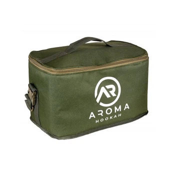Сумка для кальяна Aroma Hookah Green зеленая универсальная 25х35х20см