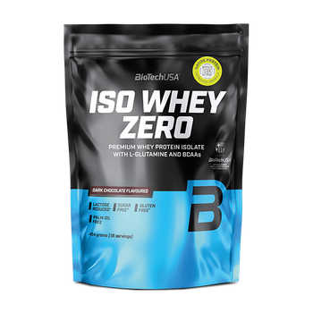 Сывороточный протеин изолят BiotechUSA Iso Whey Zero 454 г Dark Chocolate