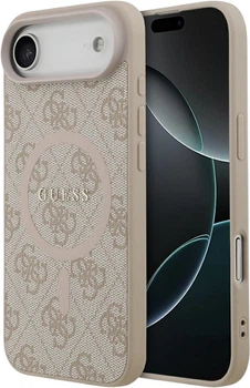 Etui Guess 4G Ring Classic Logo MagSafe do Apple iPhone Air Pink (GUHMP17MG4GFRP)