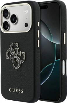 Etui Guess FW Resin Logo do Apple iPhone 17 Pro Max Black (GUHCP17X5PS4RGGK)