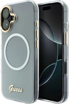 Etui Guess IML Gradient Script Metal MagSafe do Apple iPhone 17 White (GUHMP17S5HTGMCSH)