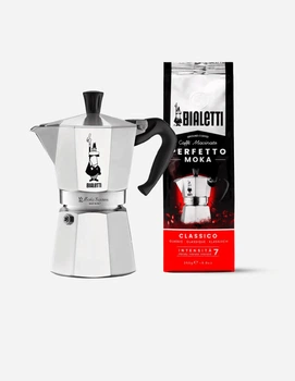 Набор Bialetti Moka + кофе молотый Perfetto Moka Classico 0003545