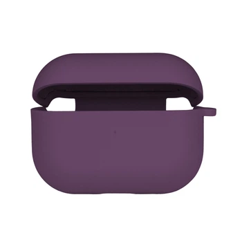 Чехол Silicone Case с микрофиброю для Airpods Pro Grape