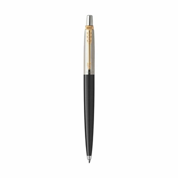 Ручка шариковая Parker "Jotter Originals Black" GT автоматическая сталь/пластик черный корпус с позолоченным клипом (79 032)