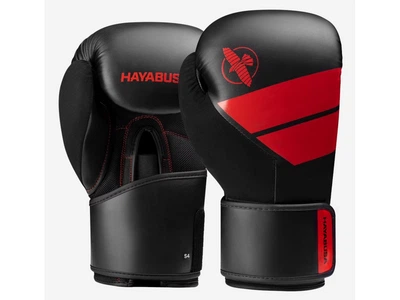Боксерські рукавички HAYABUSA S4 Boxing Gloves 14 унцій чорний/червоний (5807)