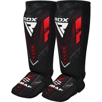 Захист Для Ніг RDX IMMAF Approved Neoprene Shin Instep Guards Чорно-Червоний M (SGN-IMF-1R-M)