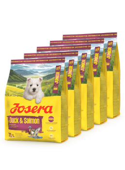 Сухой корм для щенков и юниоров малых пород собак JOSERA Mini Junior Duck & Salmon 900 г*5 шт