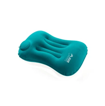Подушка кемпинговая надувная BISINNA Camping Inflatable Pillow Portable Ultralight Travel Hiking Air Sleeping for Neck and Lumbar Support BLUE