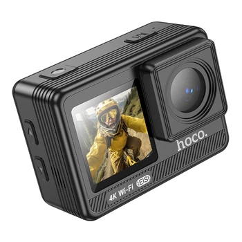 Экшн-камера Hoco DV102 4K anti-shock, 150°, Wi-Fi, 900mAh, 1.5h, Черный