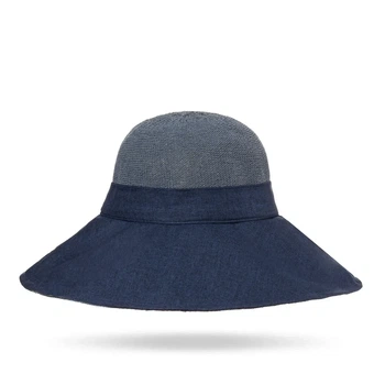 Шляпа от солнца из натуральных материалов GS-TL 137 синий цвет