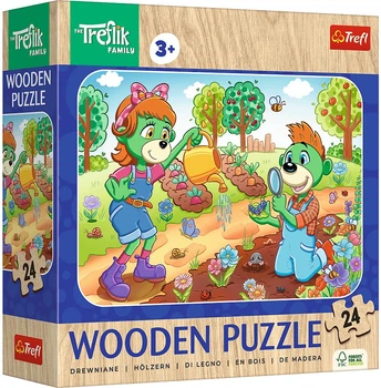 Пазл дерев’яний Trefl Родина Трефликів: Познайомся з родиною Трефликів 24 елементи 20263 (5900511202632)