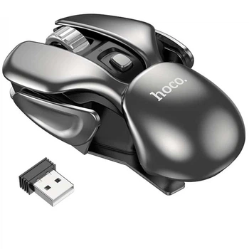 Миша Wireless Hoco DI43 Main gaming бездротова 2.4G 800-1200-1600DPI для геймінгу/для гр/пк/ноутбука Сріблястий