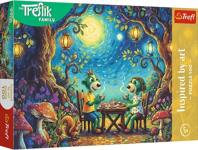 Пазл Trefl Inspired By Art The Treflik Family: Зустріч у кав’ярні 100 елементів 16561 (5900511165616)