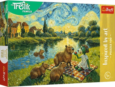 Пазл Trefl Inspired By Art The Treflik Family: Годуючи капібар 100 елементів 16563 (5900511165630)