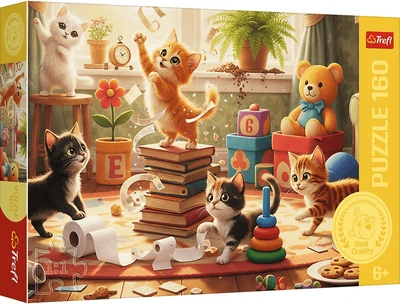 Пазл Trefl Котячі пустощі 160 елементів 15442 (5900511154429)
