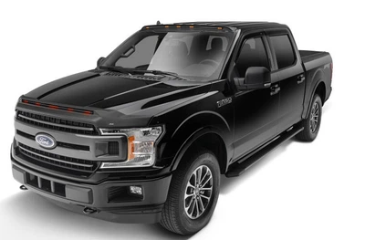 Дефлектор капота мухобойка Ford F-150 LED повт повор клеючий 15-20 черный AVS Форд Ф-150 WT0039286