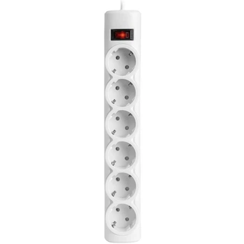 Power filtra 3.0м Defender DFS153, 6 розеток, білий