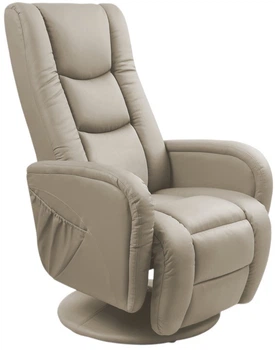 Розкладне крісло Halmar Pulsar з функцією масажу Капучино (5905248112483)