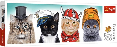 Пазл Trefl Panorama: Пухнаста команда 500 елементів 29504 (5900511295047)