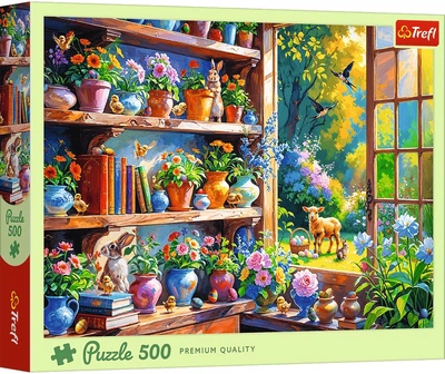 Пазл Trefl Весняний ранок в оранжереї 500 елементів 37558 (5900511375589)