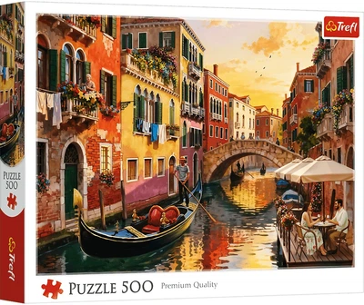 Пазл Trefl Венеція на заході сонця 500 елементів 37556 (5900511375565)
